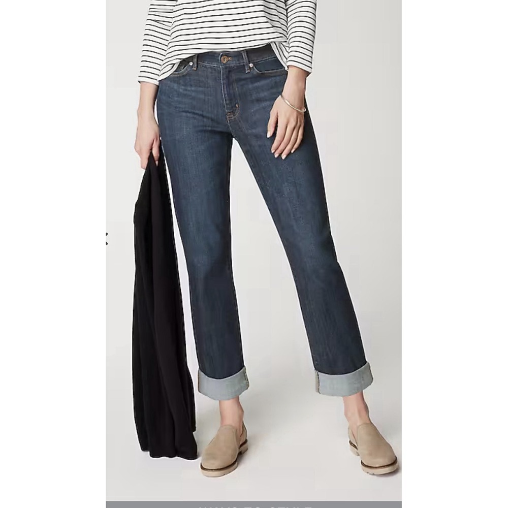 J. Jill Denim Relaxed Boyfriend Jeans Brooklyn Wash Size 18 NWT J JILL
